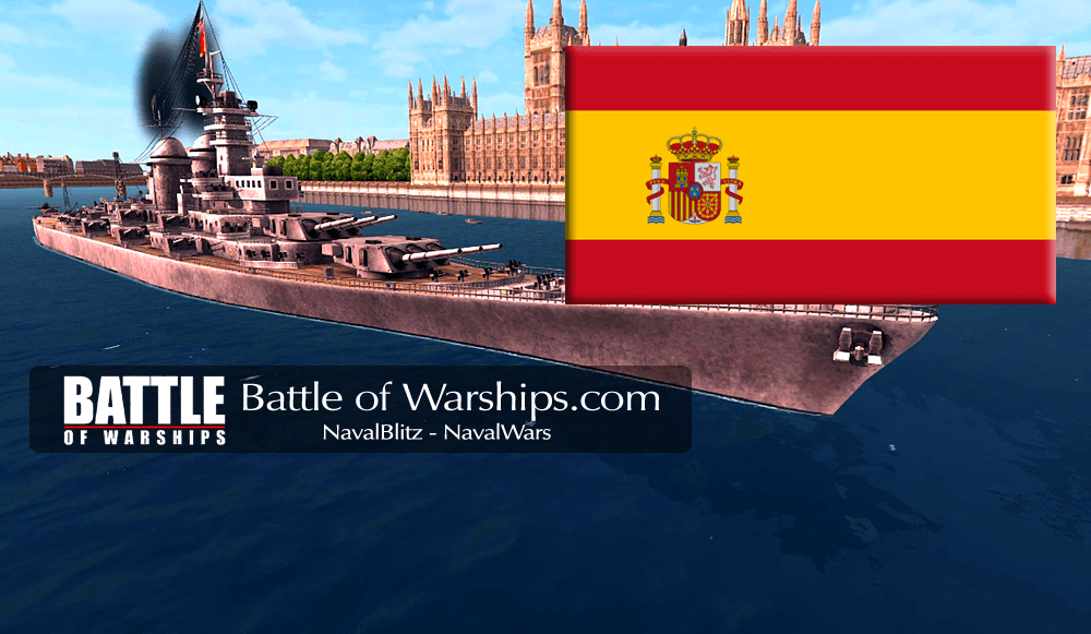 MONTANA and SPAIN flag - Battle of Warships