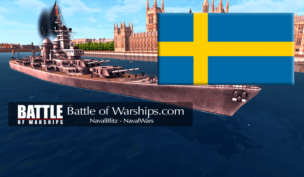 MONTANA and SWEDEN flag - Battle of Warships