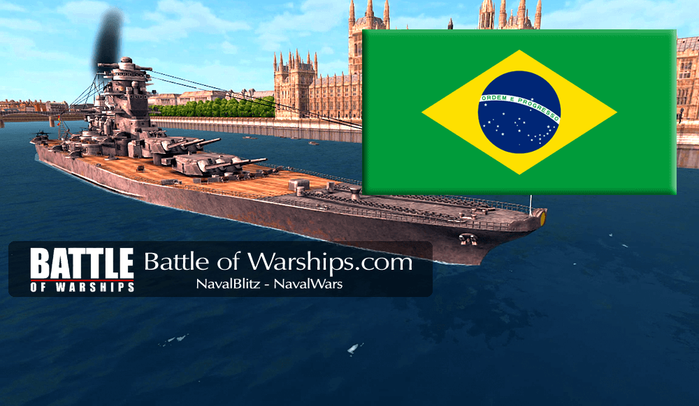 MUSASHI and Brazil flag - Battle of Warships