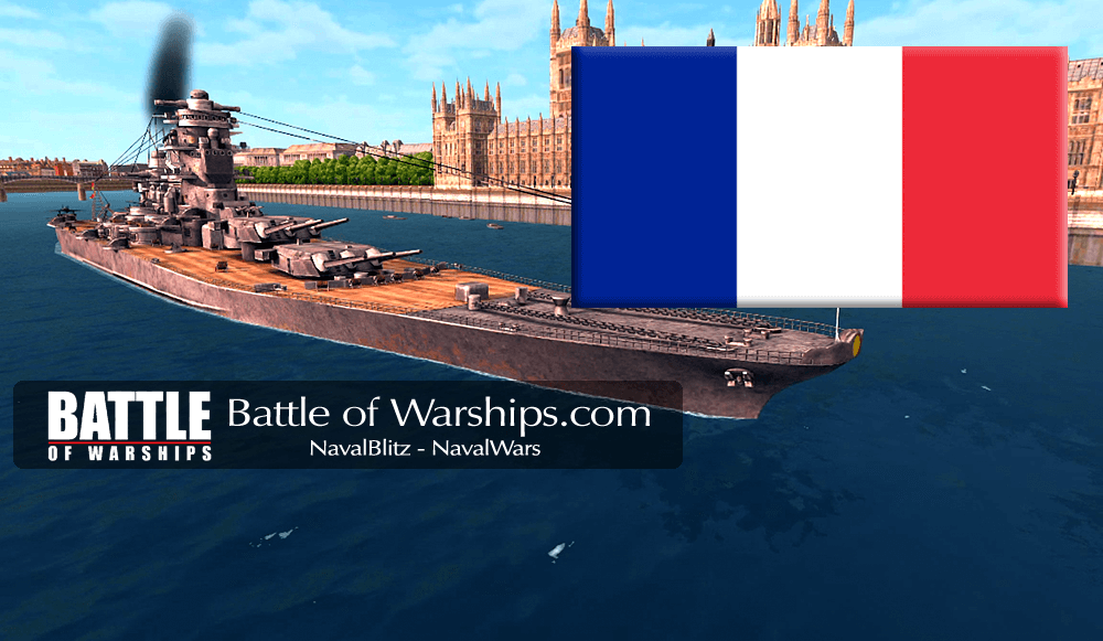 MUSASHI and FRANCE flag - Battle of Warships