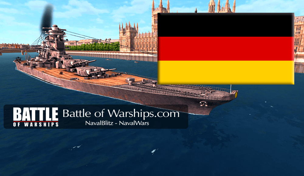 MUSASHI and GERMANY flag - Battle of Warships