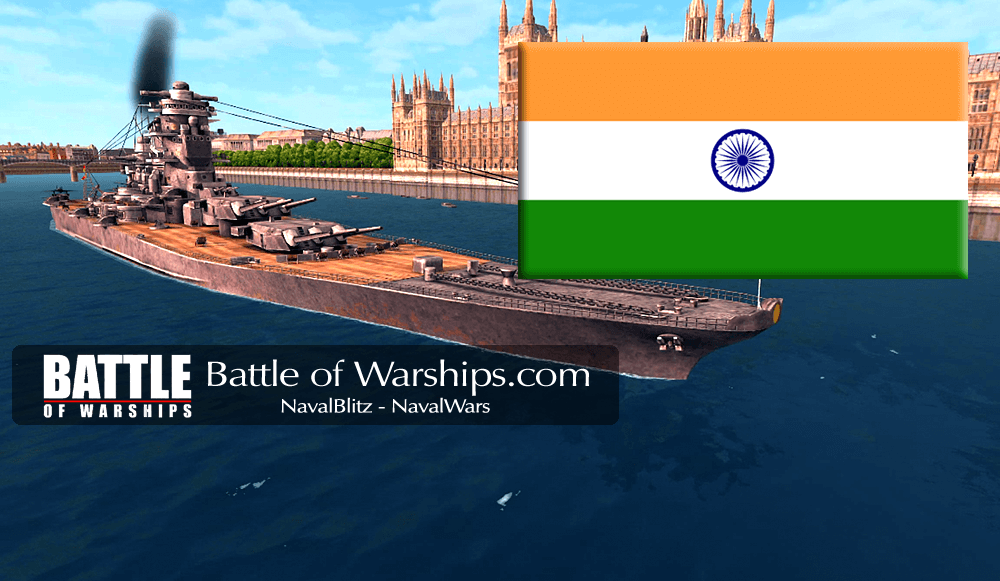 MUSASHI and INDIA flag - Battle of Warships