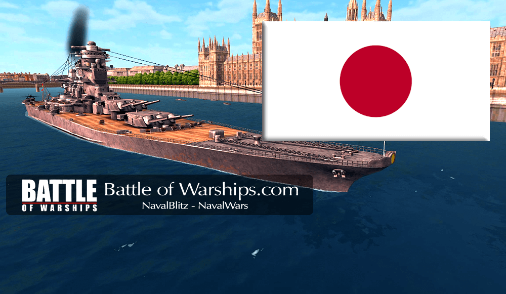 MUSASHI and JAPAN flag - Battle of Warships