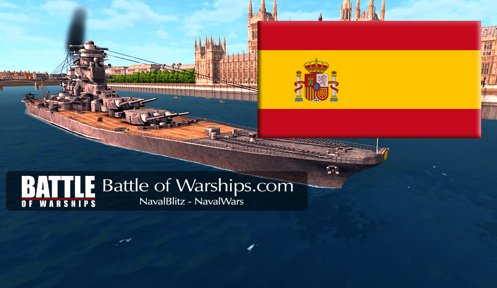 MUSASHI and SPAIN flag - Battle of Warships