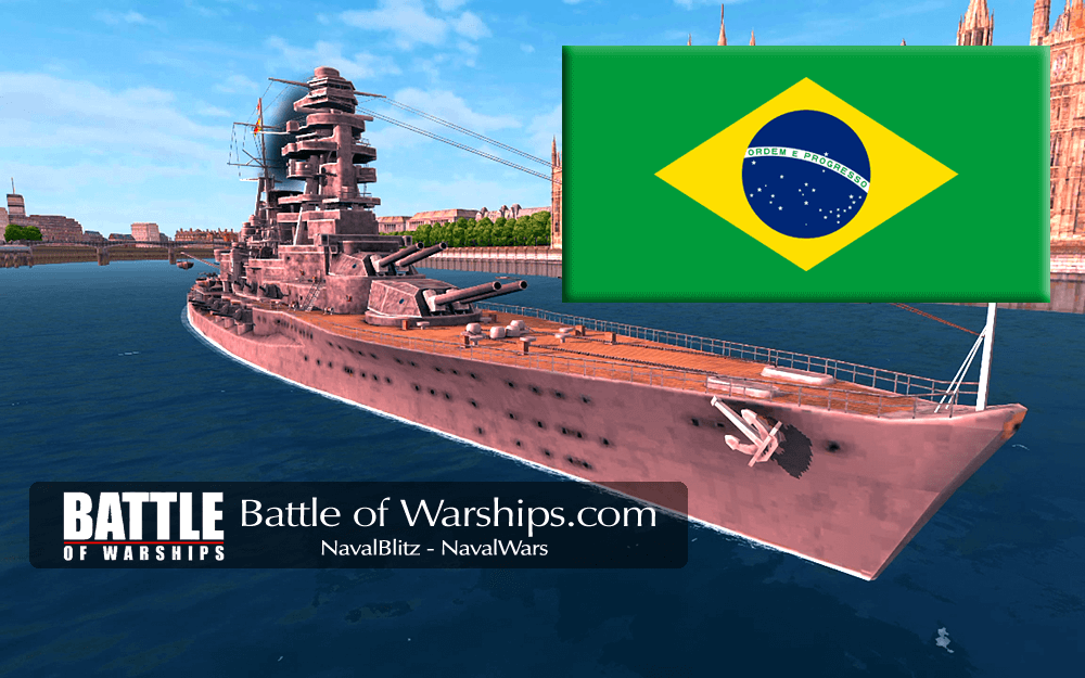 NAGATO and Brazil flag - Battle of Warships