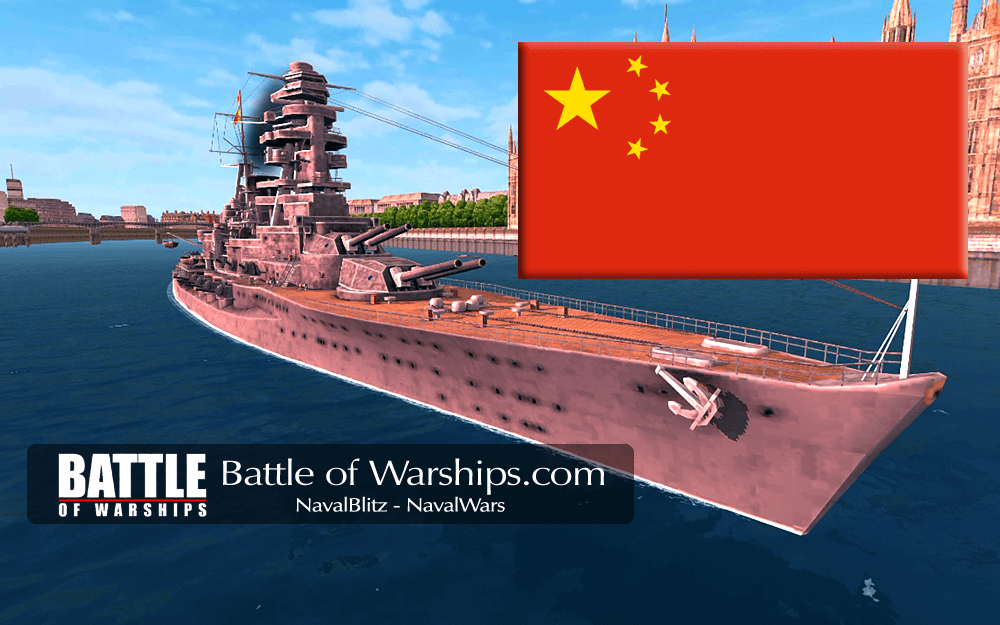 NAGATO and CHINA flag - Battle of Warships