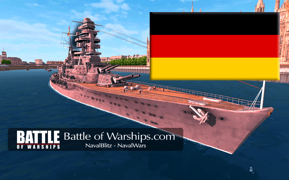 NAGATO and GERMANY flag - Battle of Warships