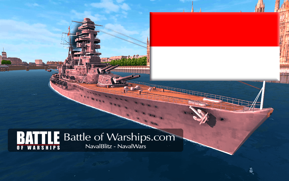 NAGATO and INDNESIA flag - Battle of Warships