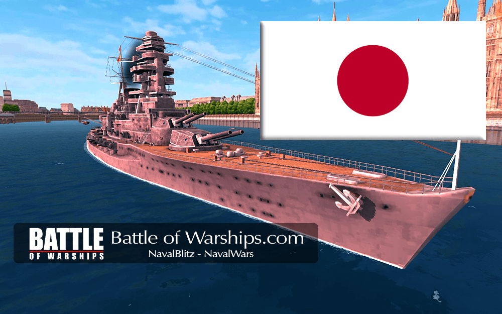 NAGATO and JAPAN flag - Battle of Warships