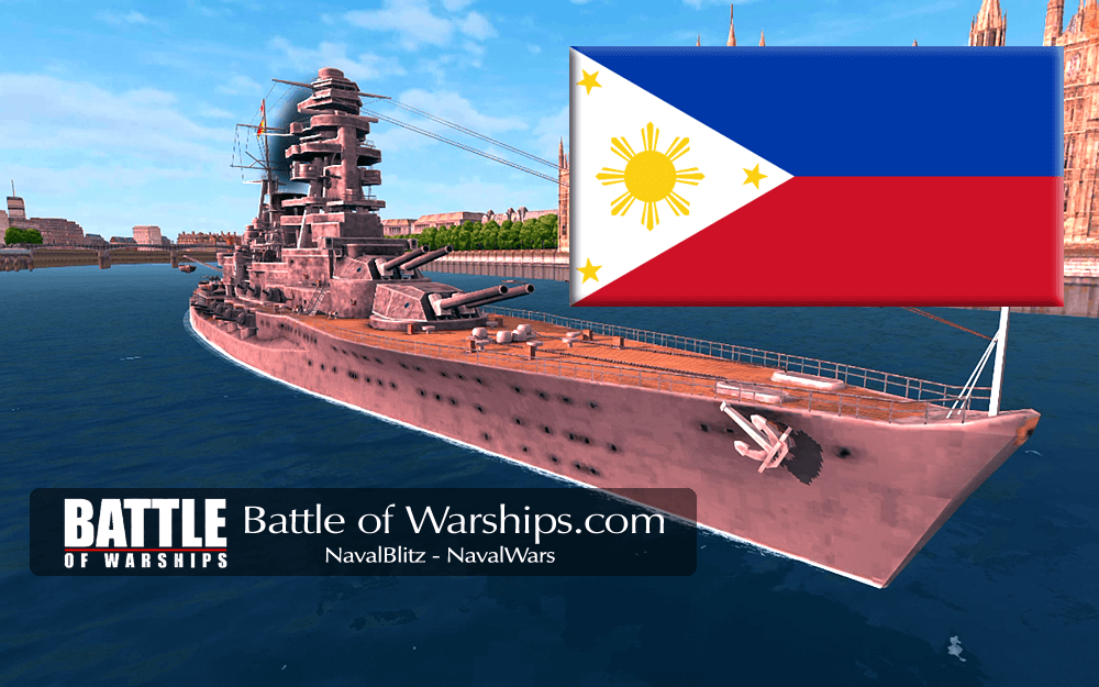 NAGATO and PILIPPINES flag - Battle of Warships