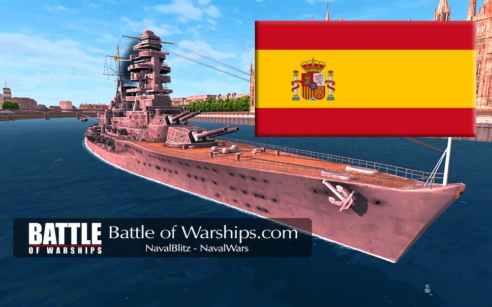 NAGATO and SPAIN flag - Battle of Warships