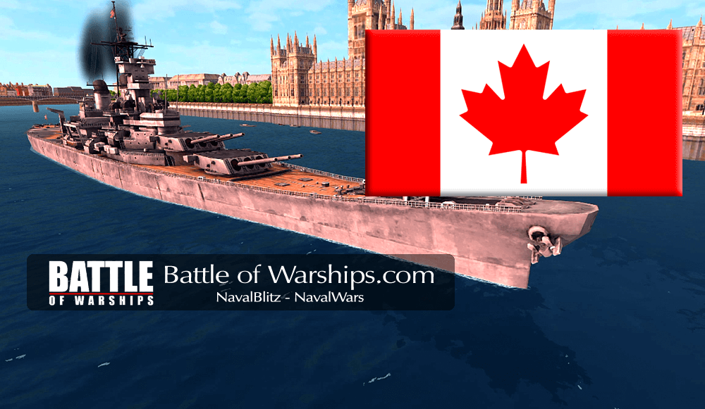 NEW JERSEY and CANADA flag - Battle of Warships