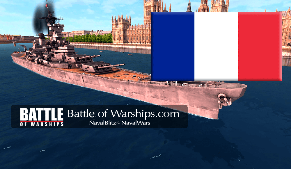 NEW JERSEY and FRANCE flag - Battle of Warships