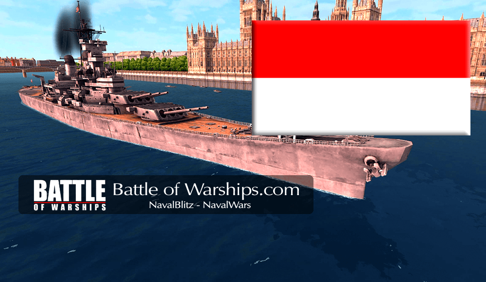 NEW JERSEY and INDNESIA flag - Battle of Warships