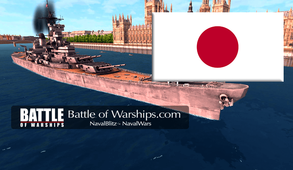NEW JERSEY and JAPAN flag - Battle of Warships