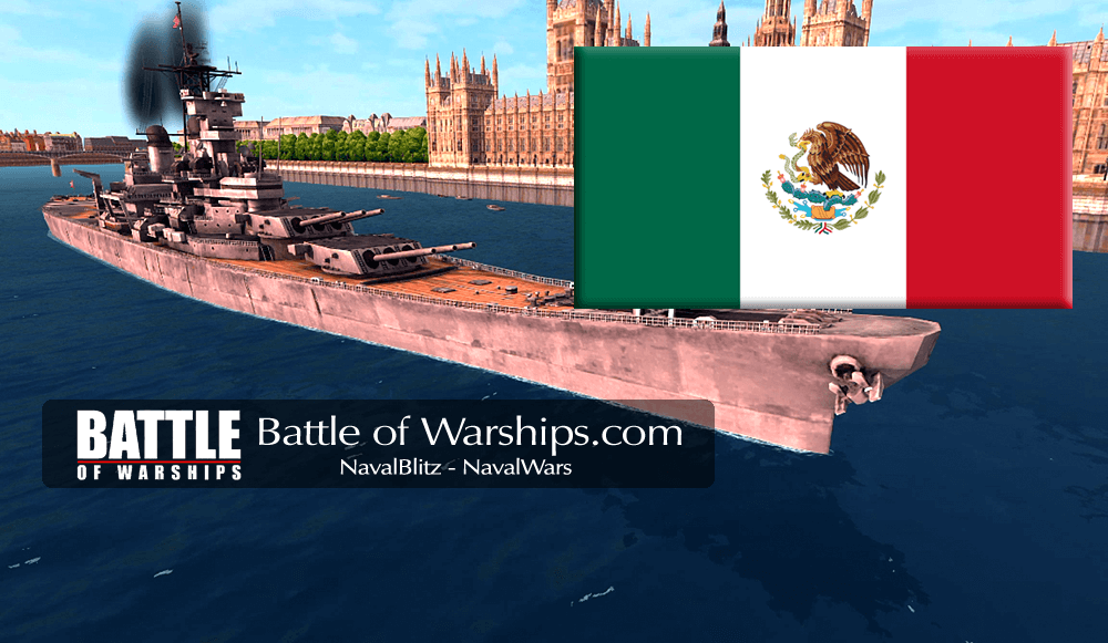 NEW JERSEY and MEXICO flag - Battle of Warships