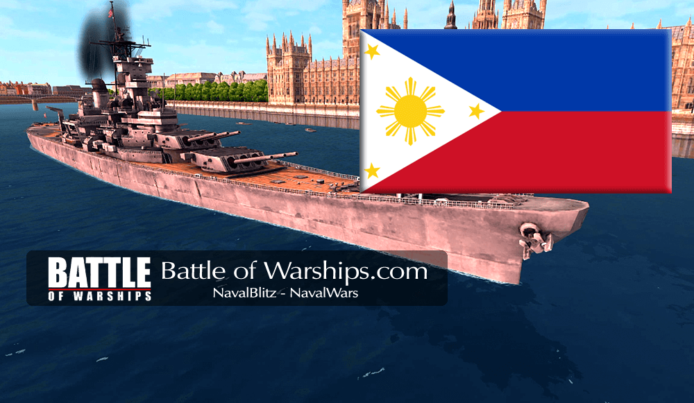 NEW JERSEY and PILIPPINES flag - Battle of Warships