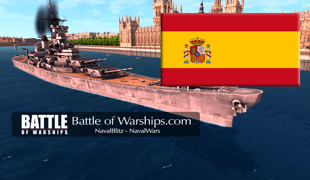 NEW JERSEY and SPAIN flag - Battle of Warships