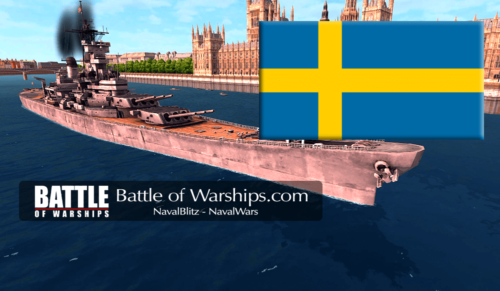 NEW JERSEY and SWEDEN flag - Battle of Warships