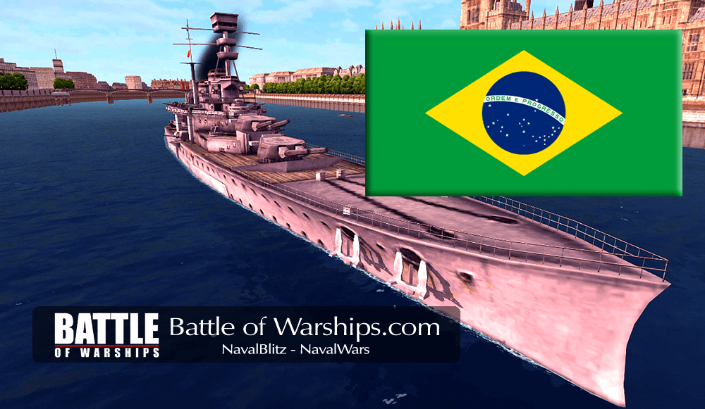 REPULSE and Brazil flag - Battle of Warships