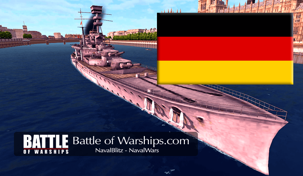 REPULSE and GERMANY flag - Battle of Warships