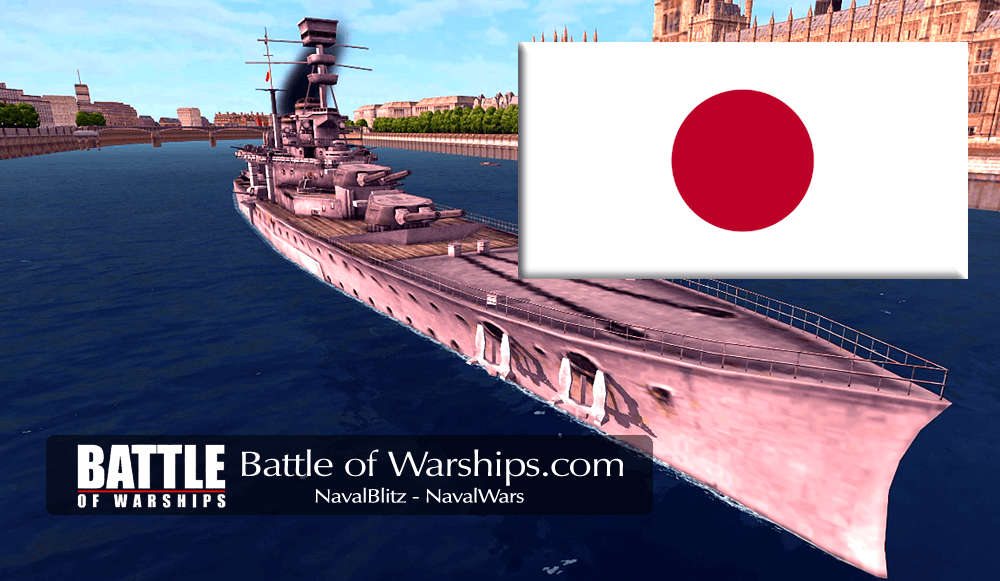 REPULSE and JAPAN flag - Battle of Warships