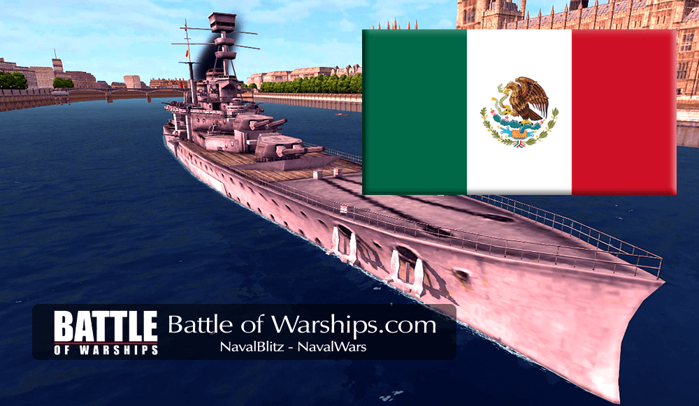 REPULSE and MEXICO flag - Battle of Warships