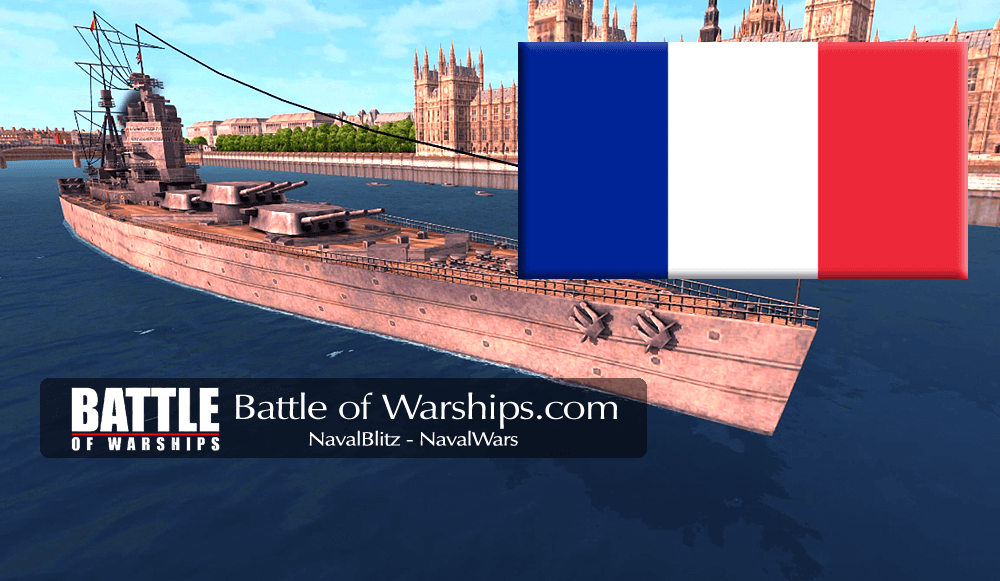 RODNEY and FRANCE flag - Battle of Warships