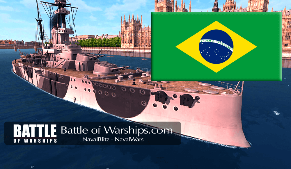 ROYAL SOVEREIGN and Brazil flag - Battle of Warships