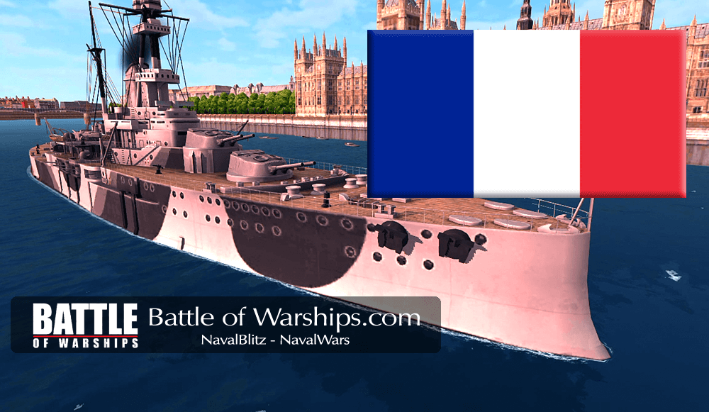 ROYAL SOVEREIGN and FRANCE flag - Battle of Warships