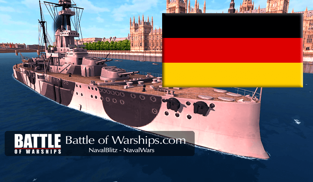 ROYAL SOVEREIGN and GERMANY flag - Battle of Warships