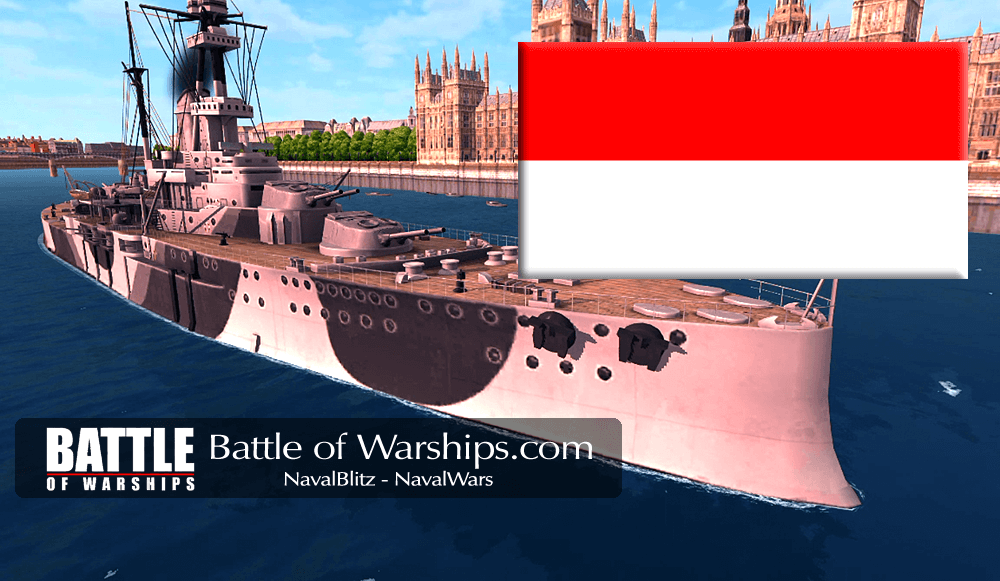 ROYAL SOVEREIGN and INDNESIA flag - Battle of Warships