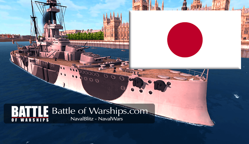 ROYAL SOVEREIGN and JAPAN flag - Battle of Warships