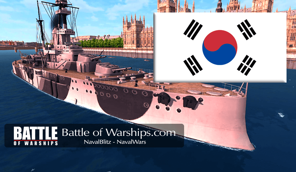 ROYAL SOVEREIGN and KORIA flag - Battle of Warships