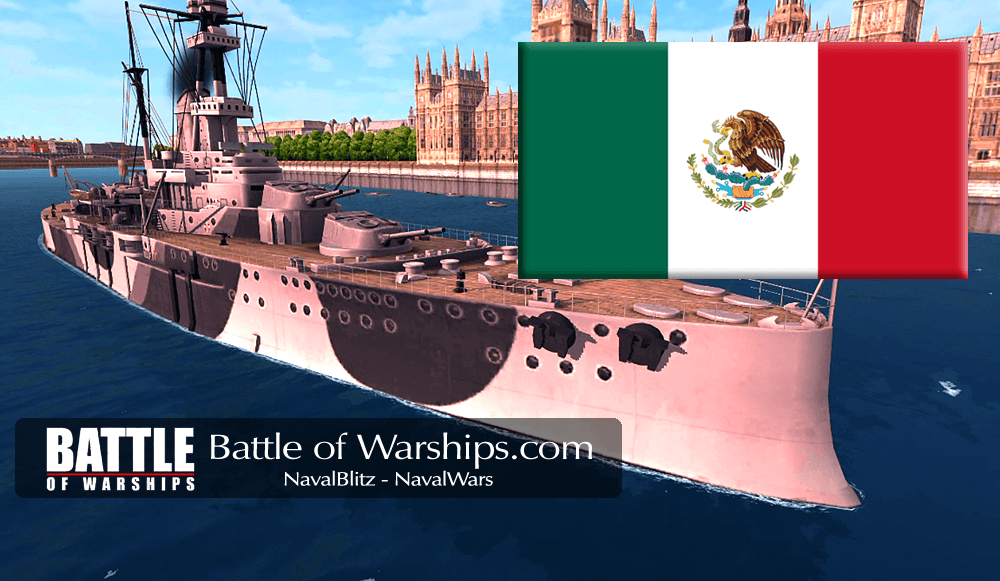 ROYAL SOVEREIGN and MEXICO flag - Battle of Warships