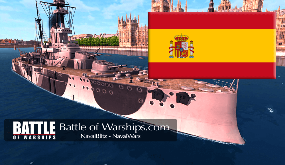 ROYAL SOVEREIGN SPAIN flag - Battle of Warships