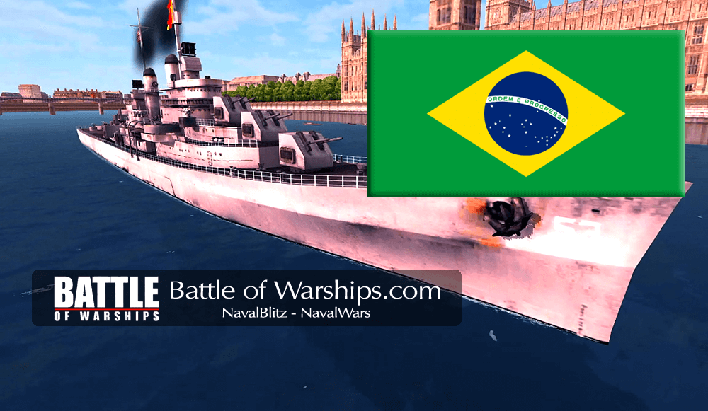 SAN DIEGO and Brazil flag - Battle of Warships