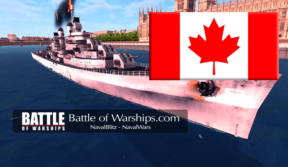 SAN DIEGO and CANADA flag - Battle of Warships