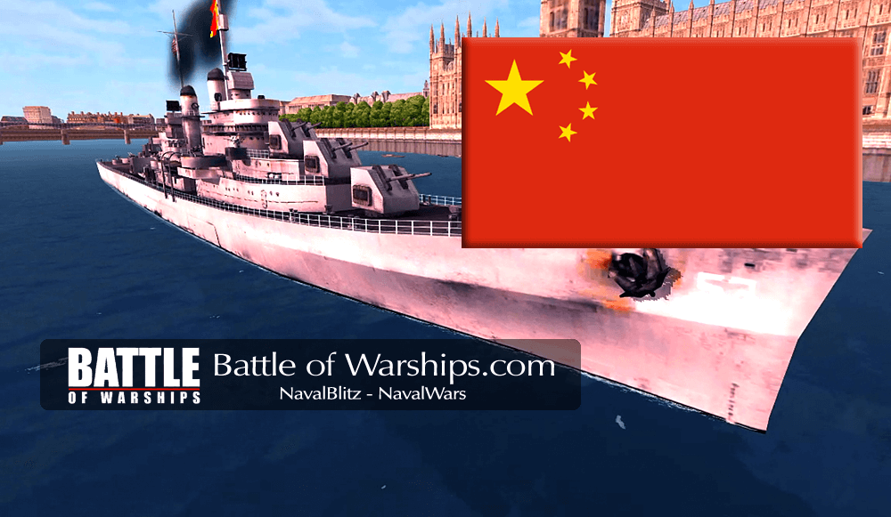 SAN DIEGO and CHINA flag - Battle of Warships