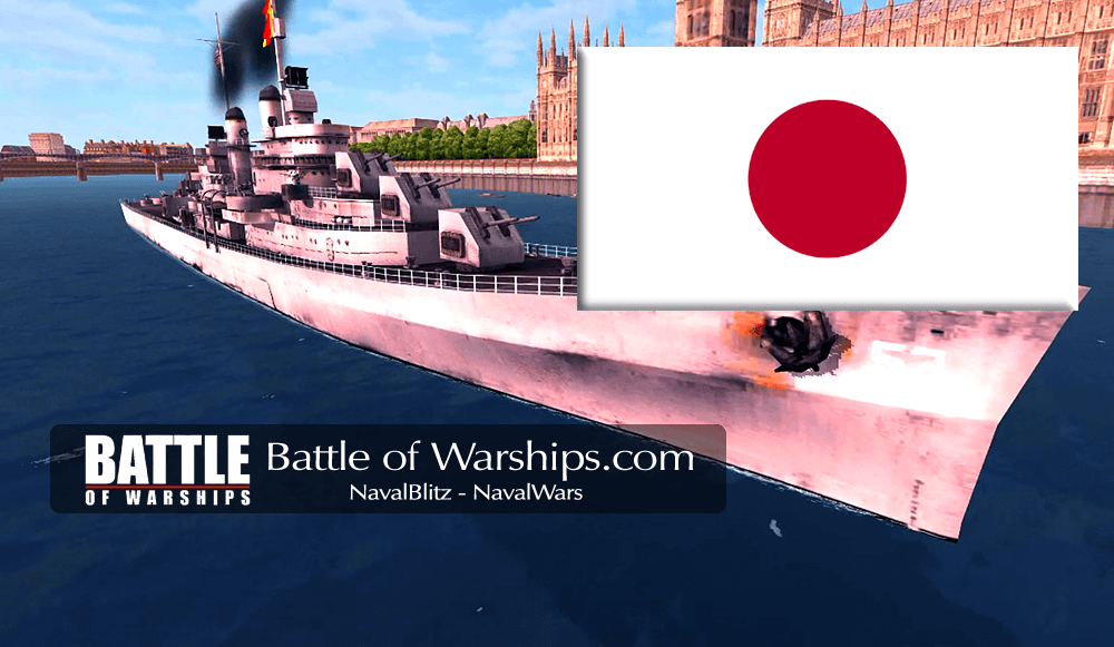 SAN DIEGO and JAPAN flag - Battle of Warships