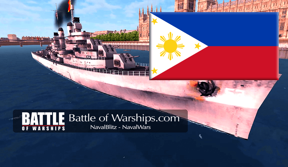 SAN DIEGO and PILIPPINES flag - Battle of Warships