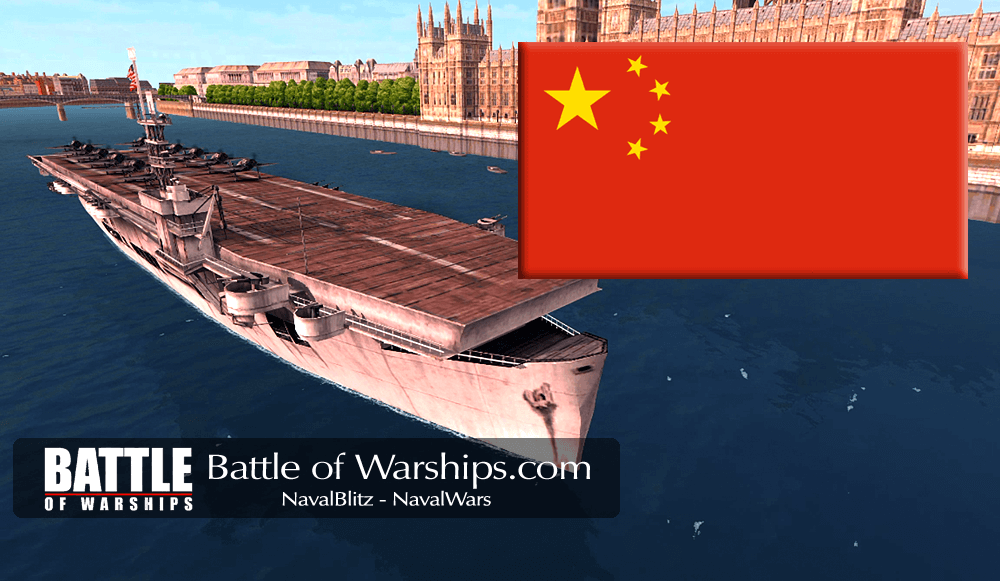 SANGAMON and CHINA flag - Battle of Warships