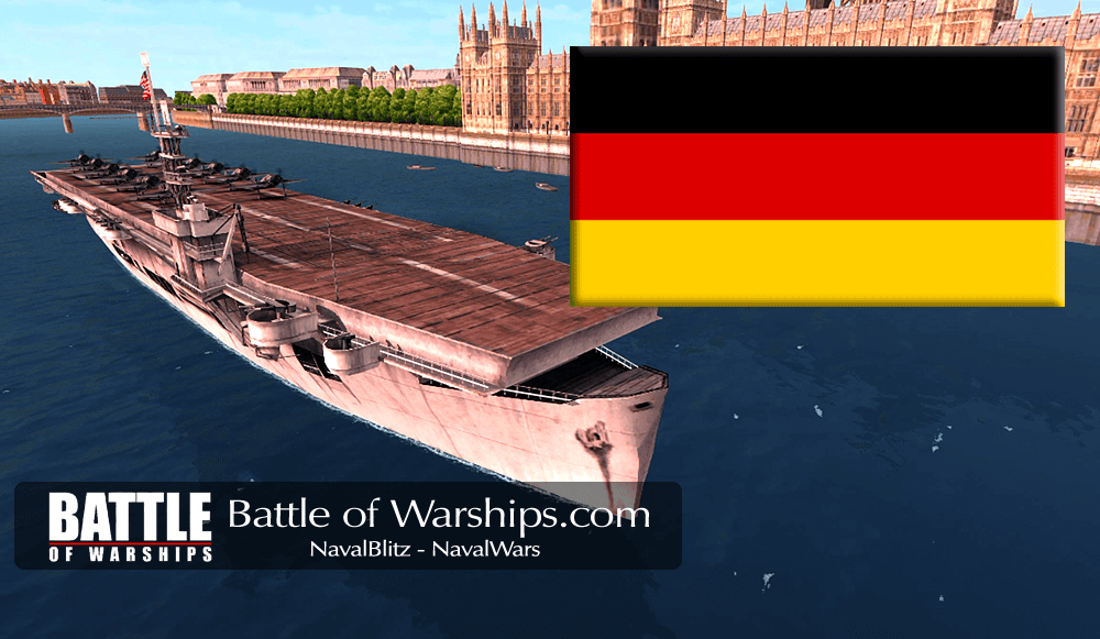 SANGAMON and GERMANY flag - Battle of Warships