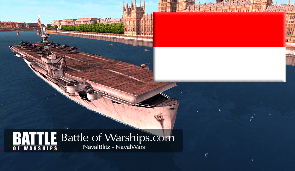 SANGAMON and INDNESIA flag - Battle of Warships