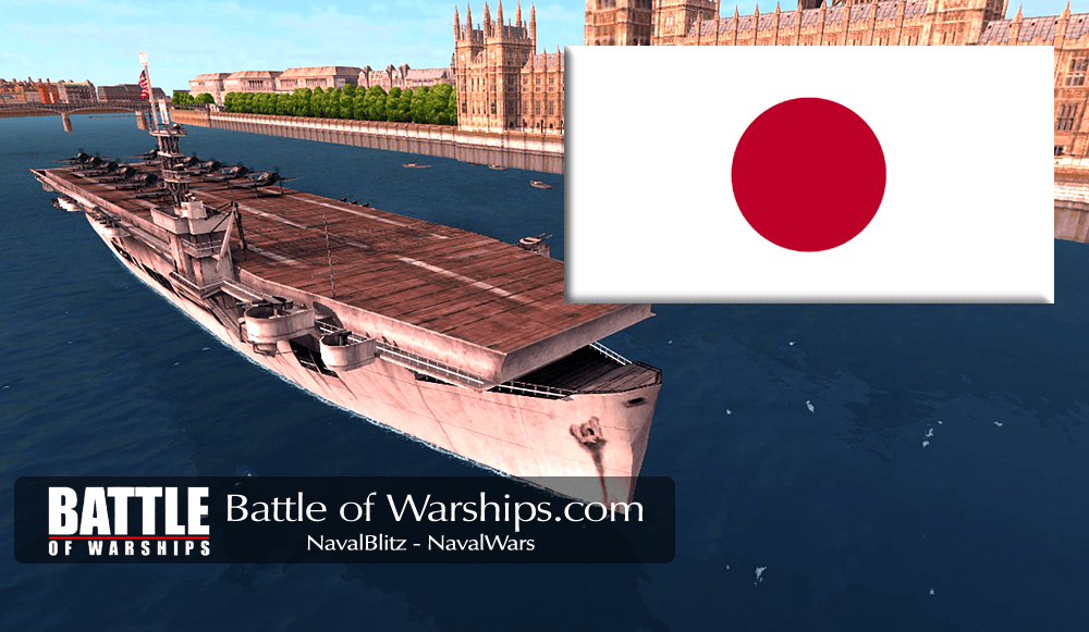 SANGAMON and JAPAN flag - Battle of Warships
