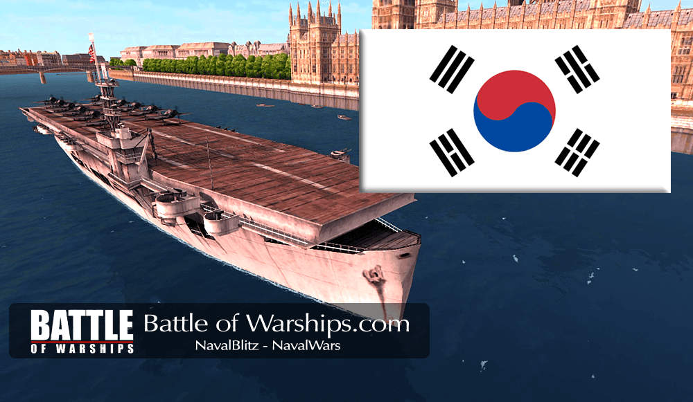 SANGAMON and KORIA flag - Battle of Warships