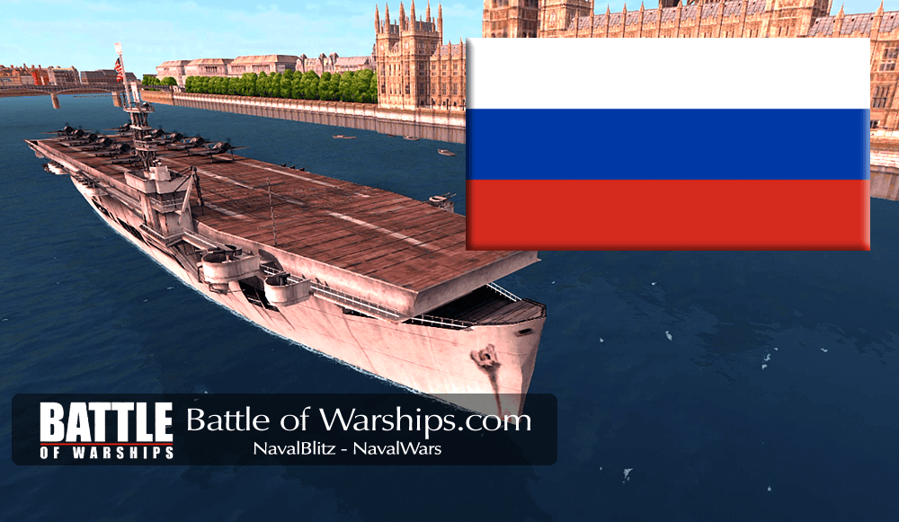 SANGAMON and RUSSIA flag - Battle of Warships