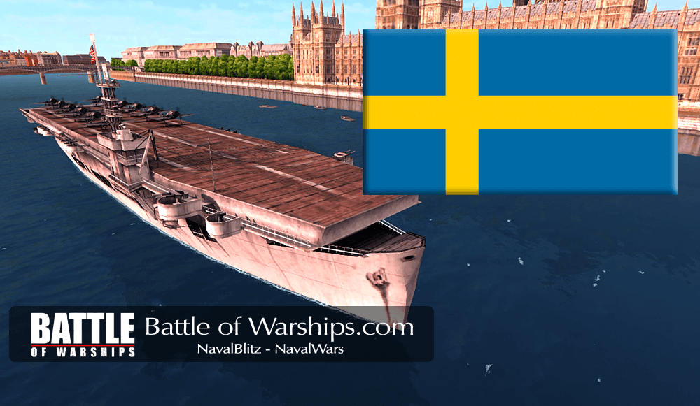 SANGAMON and SWEDEN flag - Battle of Warships