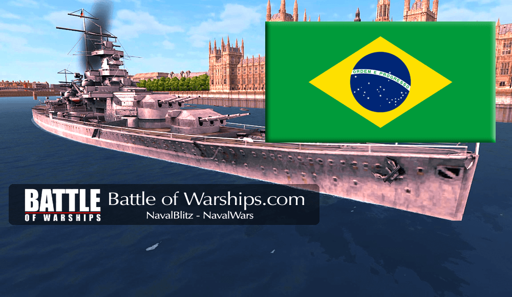 SHARNHORST and Brazil flag - Battle of Warships