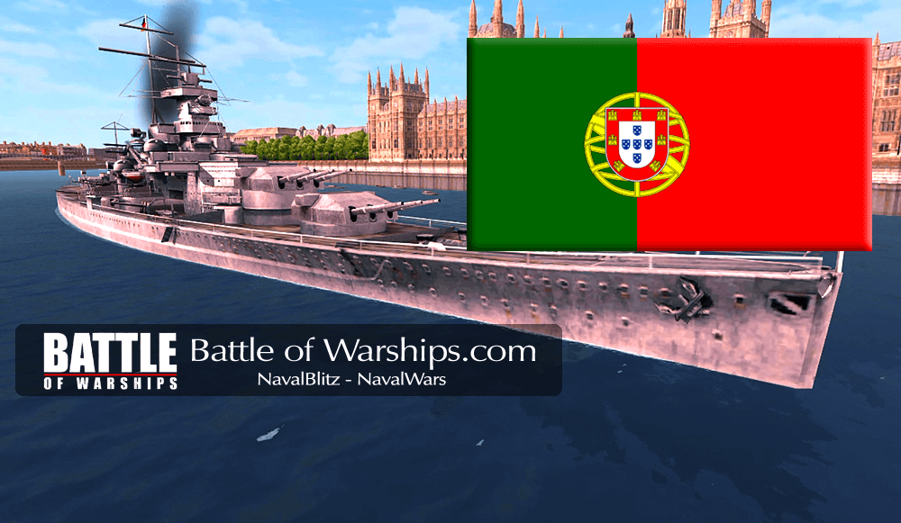 SHARNHORST and PORTUGAL flag - Battle of Warships